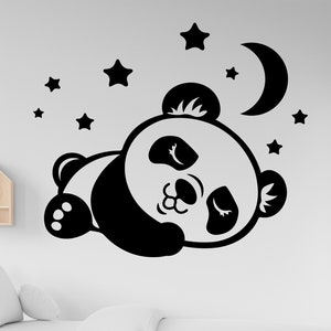 Panda Svg Png Eps Ai/ Lindo Panda Silueta Svg/ Panda Durmiente Svg/ Bebé Panda Svg/ Panda Perezoso Svg/ Animal Lindo Svg/ Vector Panda de Dibujos Animados