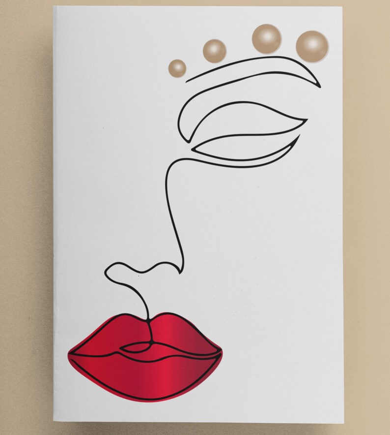 Download Abstract Woman Line Drawing Girl One Line Drawing Svg Face Minimalist Line Art Lady With Pearls Print Girl Drawing With Red Lips Svg Clip Art Art Collectibles Delage Com Br