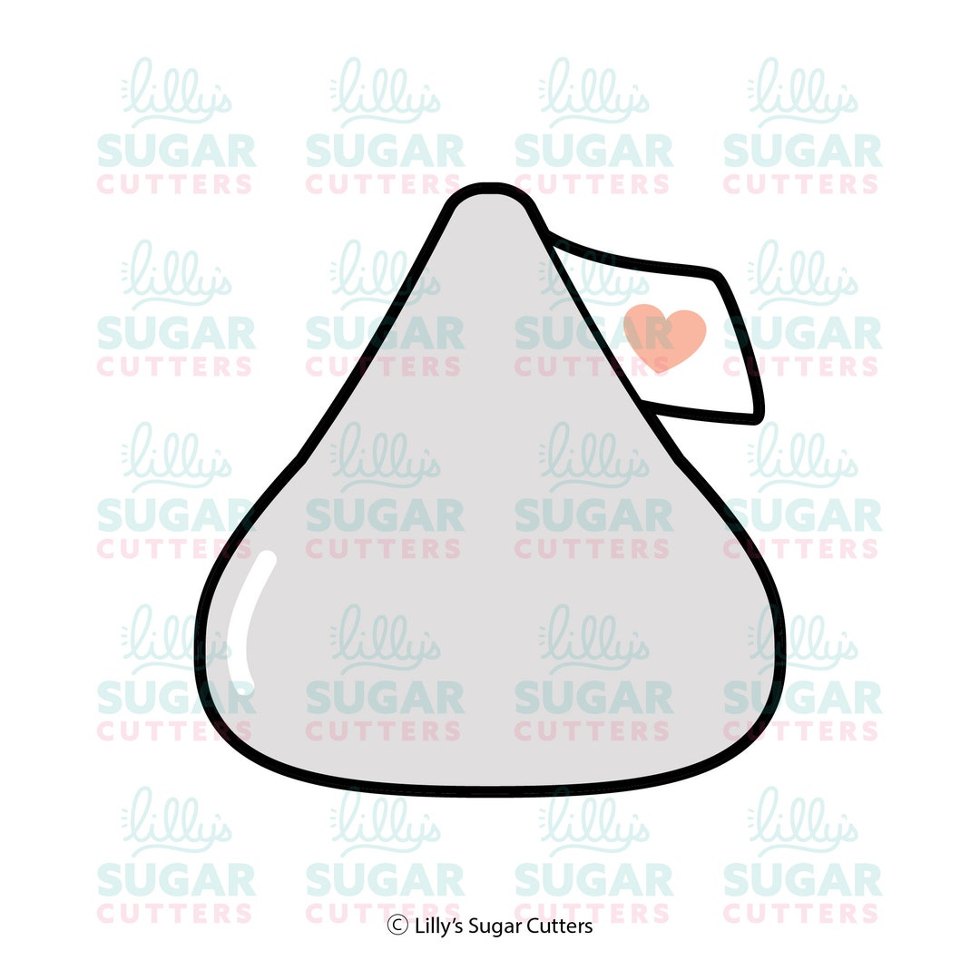 Chocolate Kiss Cookie Cutter Etsy