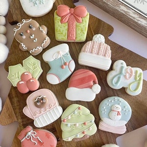 Christmas 12 piece Set Advent Calendar Cookie Cutters Etsy Christmas 12 piece Set Advent Calendar Cookie Cutters Etsy