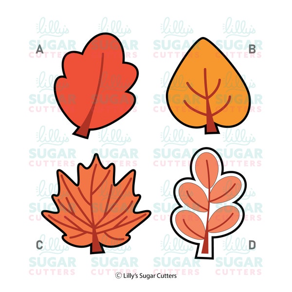 Fall Leaves Cookie Cutter Set