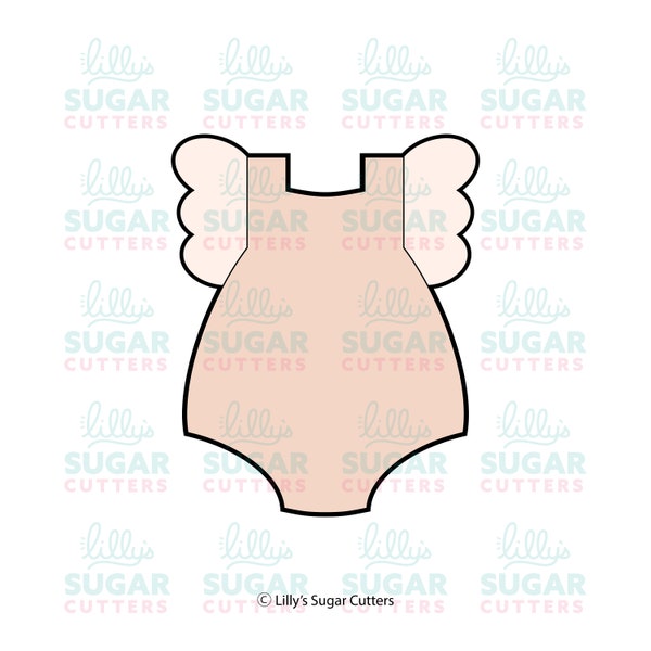 Ruffled Baby Onesie Cookie Cutter