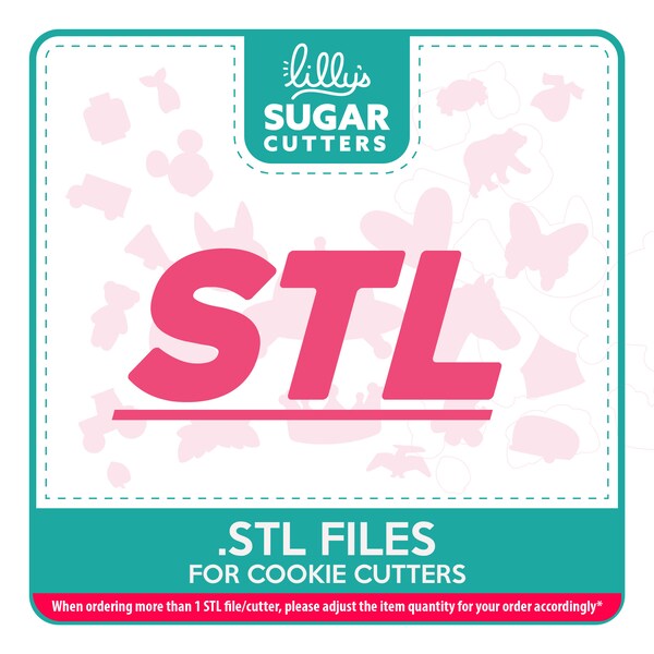 STL Files Digital Download Cookie Cutters For Printing At Home