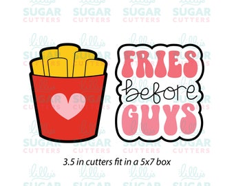 Fries Before Guys 2-Piece Cookie Cutter Set