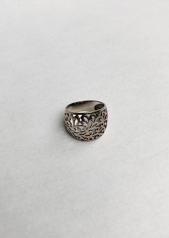 Vintage Sterling Filigree Ring