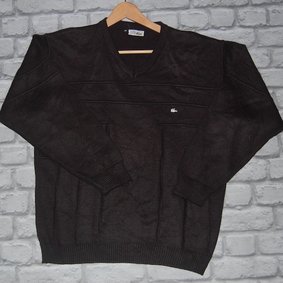 Vintage Chemise Lacoste all black T shape knit sty