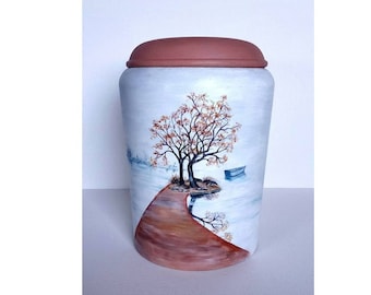 Urn, unique urn -personalized urn, custom urn, , artist urn, urn for ashes, urn for adults, made to order