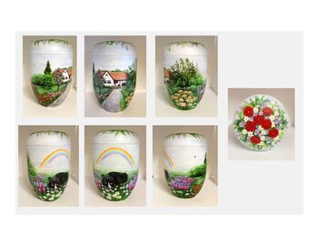 Urn, unique urn -personalized urn, custom urn, , artist urn, urn for ashes, urn for human ashes