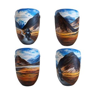 Urn, unique urn -personalized urn, custom urn, , artist urn, urn for ashes, urn for human ashes