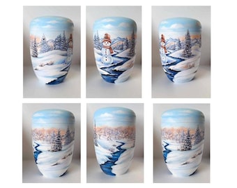 Urn, unique urn -personalized urn, custom urn, , artist urn, urn for ashes, urn for human ashes