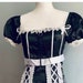 NEW Goth Maid Satin 2 pc Cosplay Set