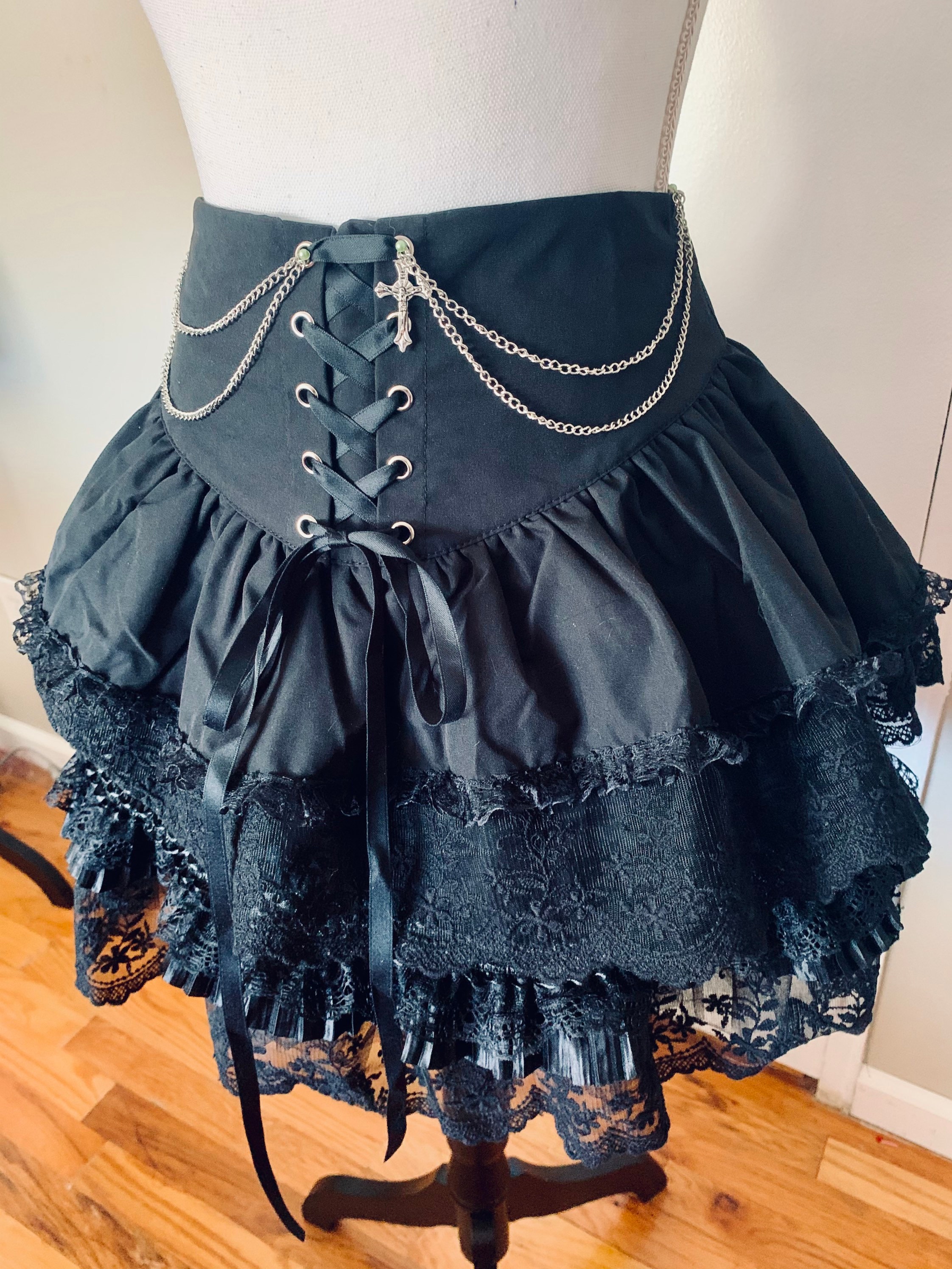 【Remagie】★Corset Lace Hem Skirt Corset Skirt – Mishu Boutique