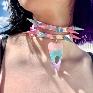 NEW Custom Iridescent Kawaii Goth Choker image 1