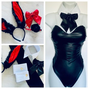 NEW UPGRADED Black Bad Bunny Costume Set