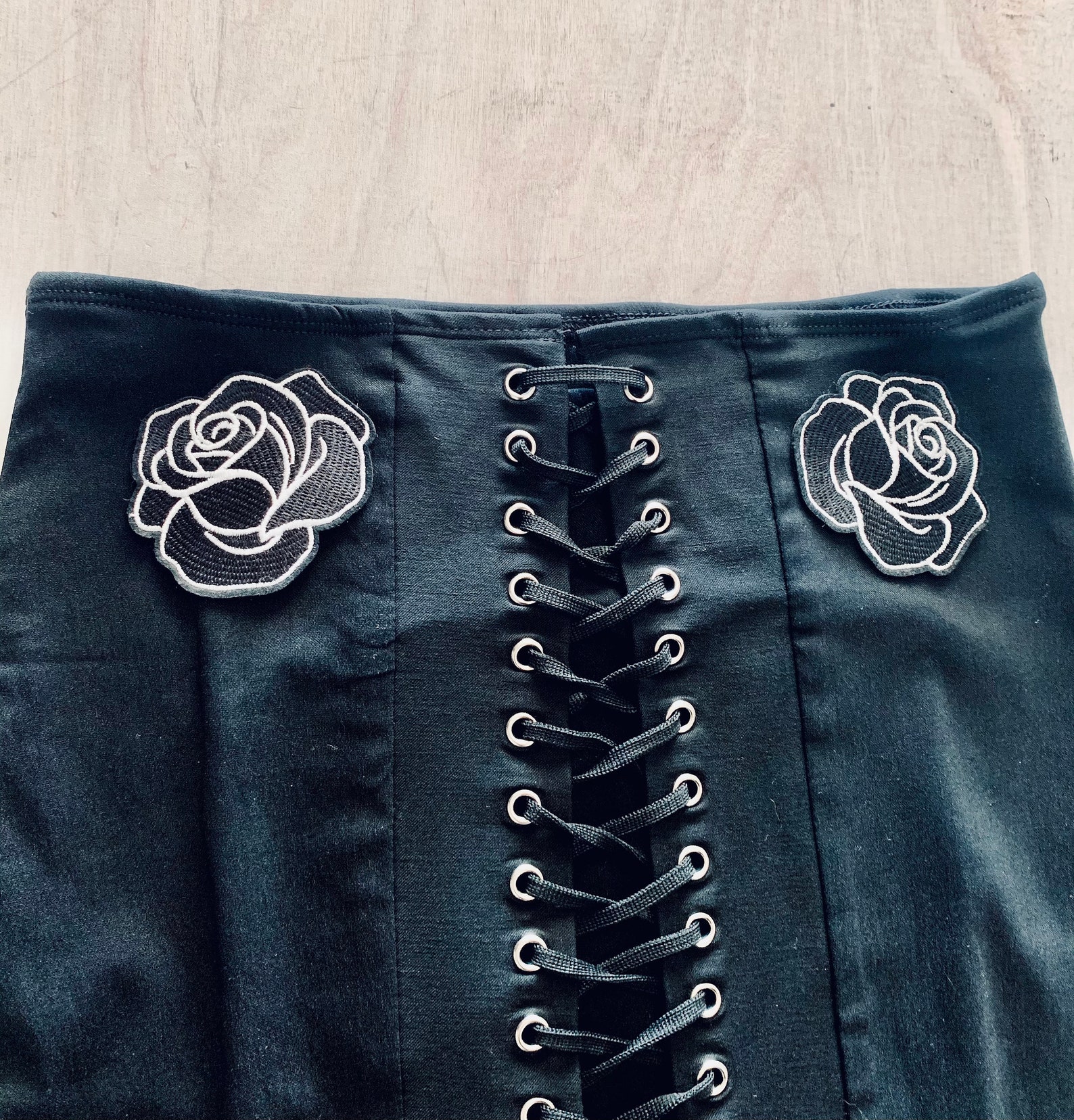 NEW Black Corset Pencil Skirt Etsy UK