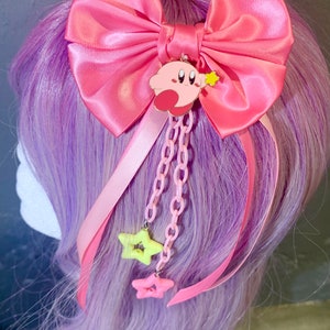 NEW Custom “Gamer Girl” Kirby Satin Hair Accessory