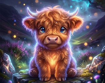 Highland Cow Jigsaw Puzzle 500Pcs, Puzzle for adults with box