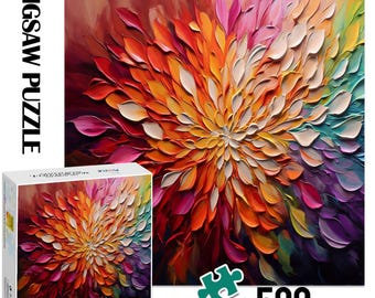 Mandala Puzzle 500Pcs, Puzzle for adults with box