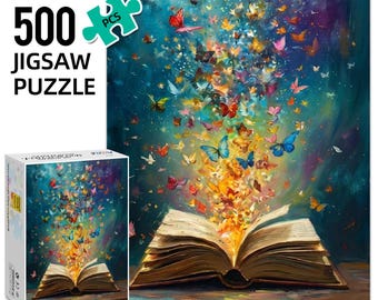 Magic Book Puzzle 500Pcs, Puzzle for adults with box