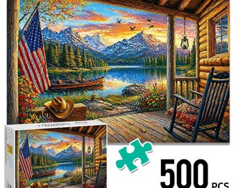 Americana Puzzle 500Pcs, Puzzle for adults with box