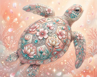 Sea Turtle Jigsaw Puzzle 500Pcs, Puzzle for adults