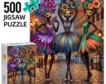 Rompecabezas Bailarina de Carnaval 500 piezas, Rompecabezas para adultos con caja