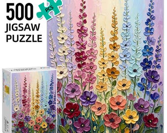 Impasto Flower art Puzzle 500Pcs, Puzzle for adults with box