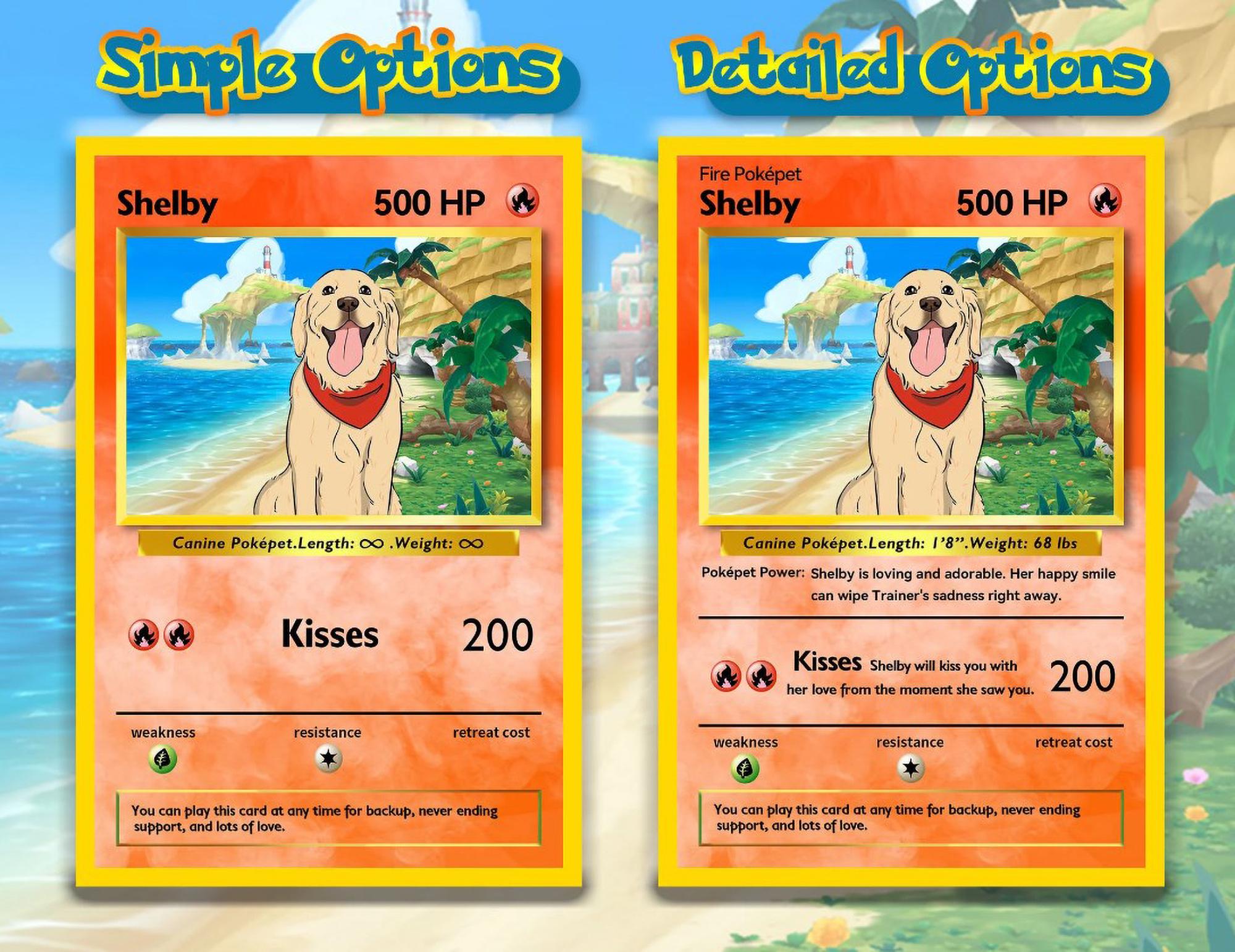 Custom Pokemon Cards, Personalized YOUR OWN Pokémon Cards, Pokemon ...