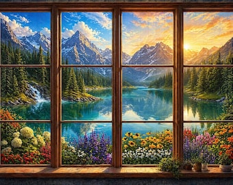 Window View Puzzle 500Pcs, Puzzle for adults with box