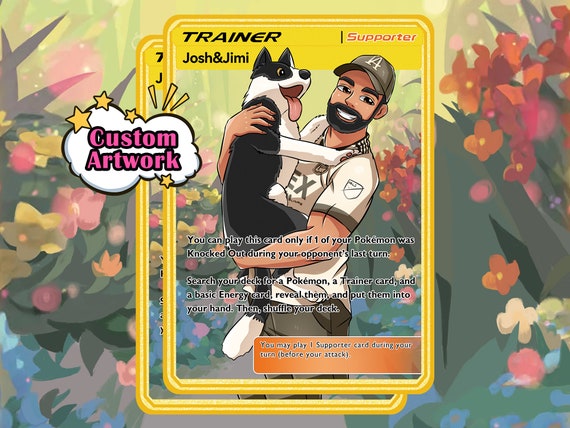 Pokemon Card, Custom Pokemon Card, Metal Gold Pokemon Card, Turn Yourself  Into a Pokemon Card, Pokemon Gifts, Personalized Pokemon TCG - Etsy