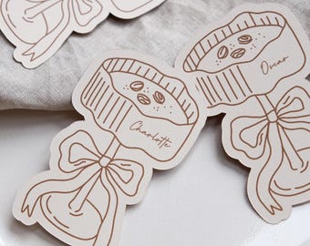 Printed Espresso Martini Place Cards, Wedding Name Cards, Cocktail Place Cards, Wedding Favour Decor