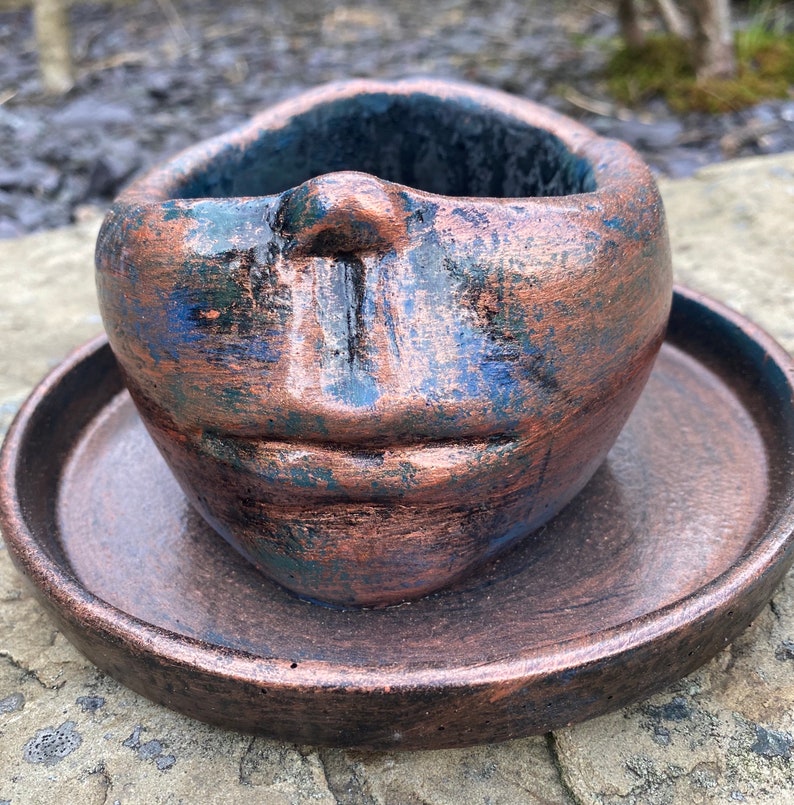 Handmade Head Plant Pot for Succulents. Gift Present for Him / Etsy