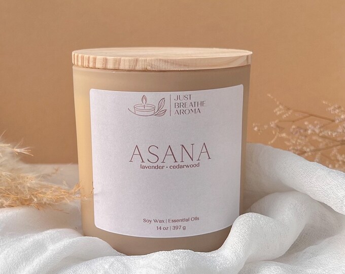 Asana Candle | The Zen Collection Candles | Soy Wax Candles | Essential Oils Candle