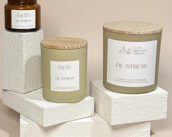 De-Stress Aromatherapy Candle | Essential Oil Candle