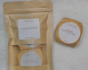 calm down aromatherapy shower steamers | single steamer | duo pack | spa in the shower