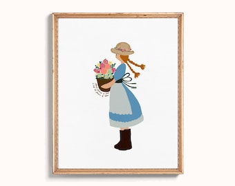 Anne of Green Gables Printable Wall Art– Whimsical Pastel Wall Decor (Digital Download)
