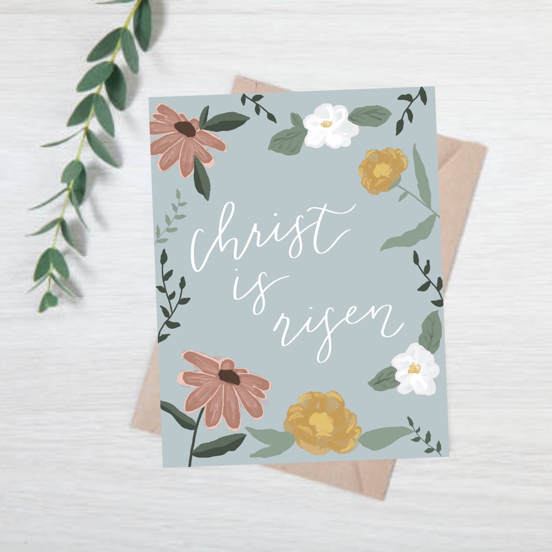 Christ is Risen: Easter Card - Etsy