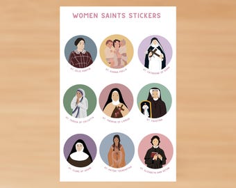 Stickervel heiligen vrouwen