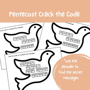 Speaking in Tongues: Pentecost Crack the Code Activity