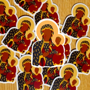 Our Lady of Czestachowa Sticker, Catholic Sticker, Polish Sticker