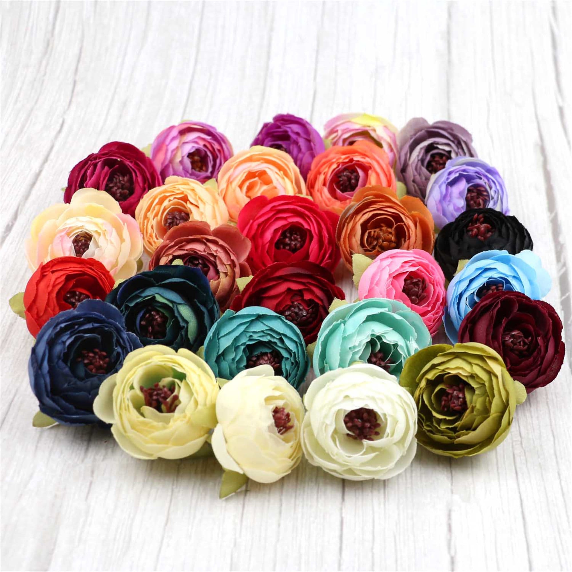 5/100Pcs 6cm Silk Flower Tea Rose Artificial Flowers Head Bulk Wedding DIY Decor 5/100Pcs 6cm Silk Flower Tea Rose Artificial Flowers Head Bulk Wedding DIY Decor