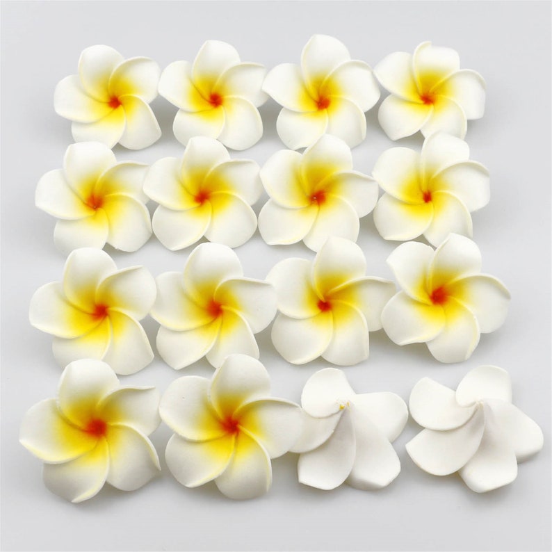 5/100pcs 5cm Artificial Frangipani Heads Foam Plumeria Etsy