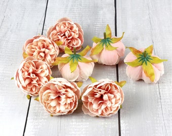 2.35" Bulk Peony Artificial Silk Flower Head For DIY Flower Wall Wedding Home Party Crown Decor Accent Accessory