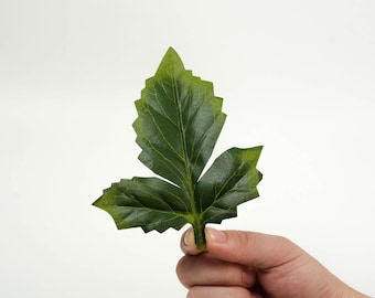 Bulk Dahlia Leave 2Size Artificial Silk Leaves 2-200Pcs Faux Greenery Plant Leaves For DIY Bouquet Garland Wreath Floral Arrangement Foliage
