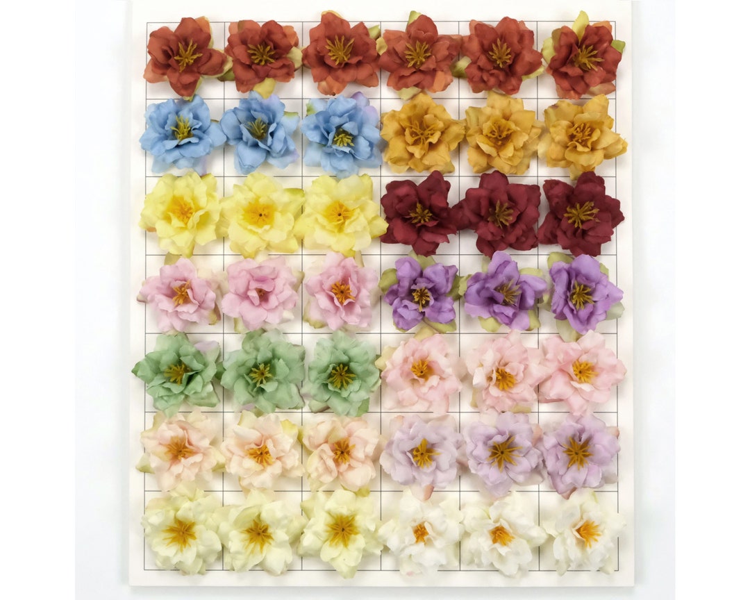 1-500p 2" Artificial Silk Flower Head Bulk Simulation Fake Rose DIY ...