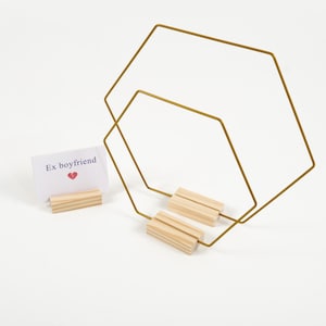 1/10 pezzi ghirlanda a cerchio esagonale in oro con supporto/centrotavola a cerchio floreale in metallo da 23 cm per anello ghirlanda da tavolo con segnaposto per matrimonio