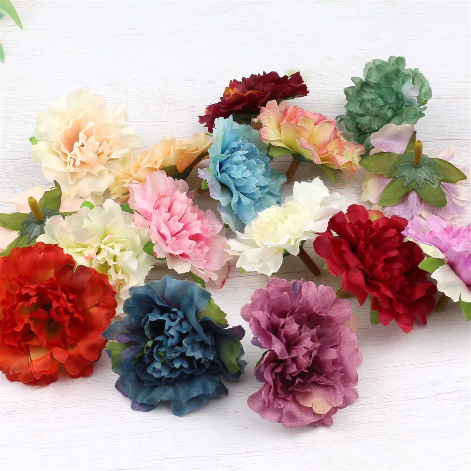 2/500Pcs 6cm Silk Carnation Artificial Flower head in bulk Etsy