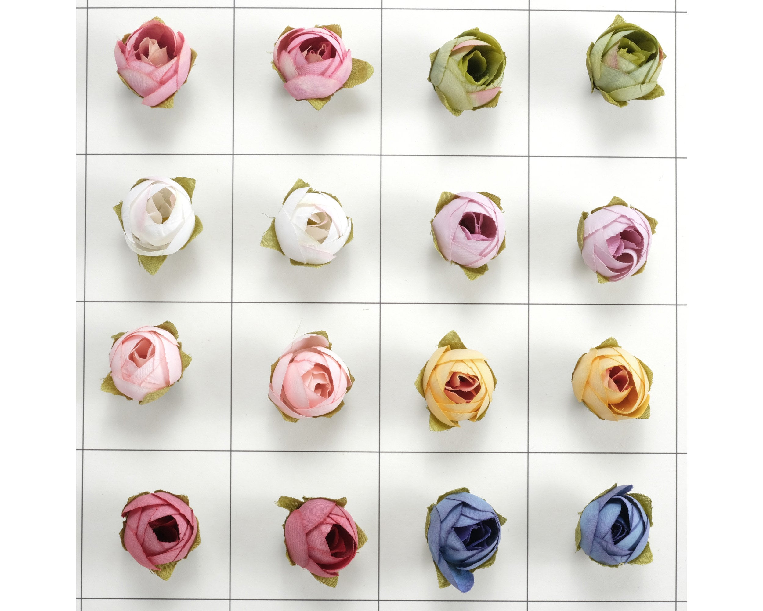 5/500PCS Small Peony Buds - Artificial Silk Flower Head 8Colors Mini Camellia - CHOOSE COLOR - For DIY Crafts Bouquets Decor Tiny Flowers