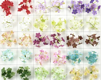 2 "pequeña flor de hortensia de seda artificial flor de bola de nieve a granel flor falsa para bricolaje corona horquilla corona flor pared decoración del hogar accesorio