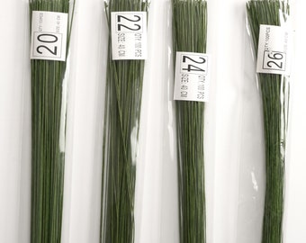Decora Filo Metallico Verde Per Fiori Artificiali – Calibro 18, Lunghezza 40 Cm – Confezione Da 50 Pezzi - 5